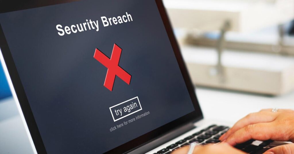Computer screen showing an error message saying new password cannot be the same as old password.