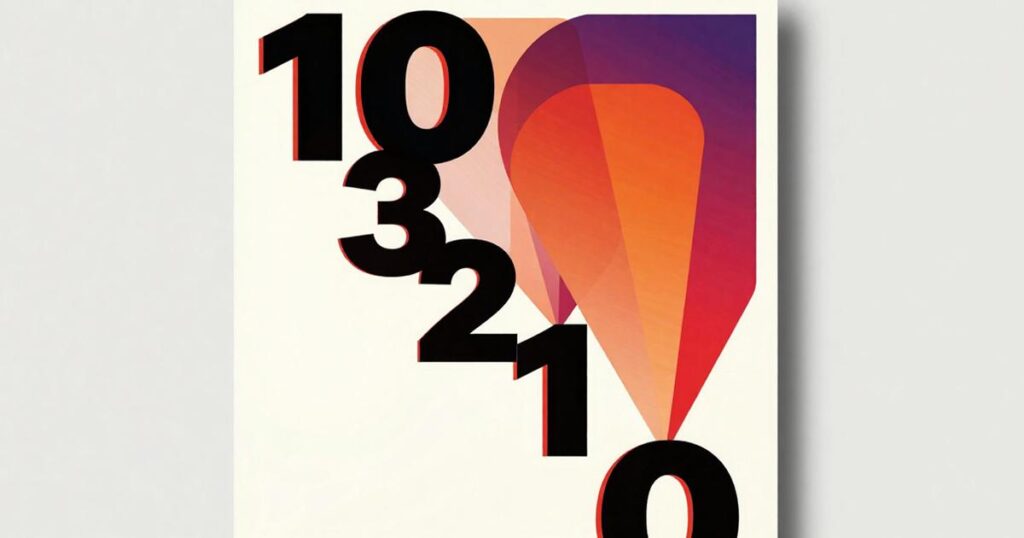 The 10-3-2-1-0 sleep rule countdown graphic for better rest.