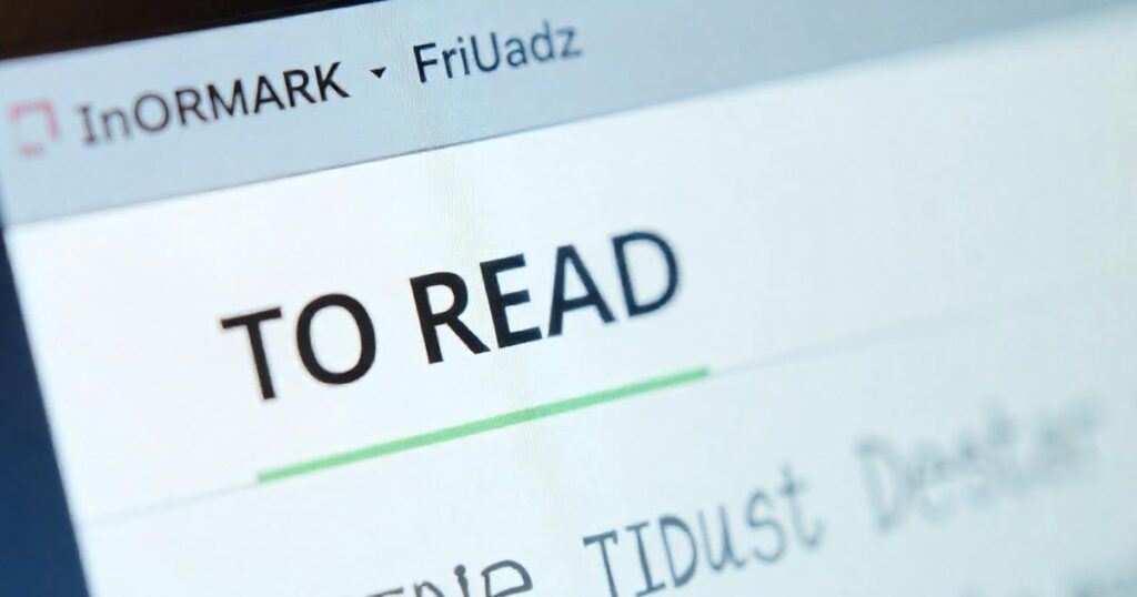 A cursor dragging a URL into a browser bookmark folder labeled "Read Later."