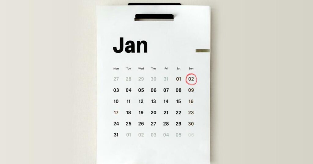 A calendar showing a Sunday blocked off with the text Do Nothing written on it.