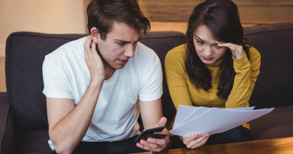 A clipboard with a boring checklist of chores and bills representing relationship logistics.