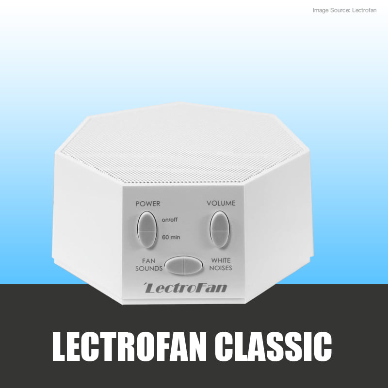 LectroFan Classic white noise machine for anxiety sleep