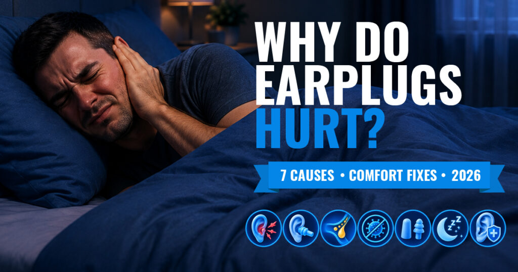 Why do earplugs hurt my ears? Seven common causes and fixes
