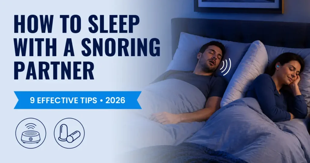How to sleep with a snoring partner using earplugs and white noise