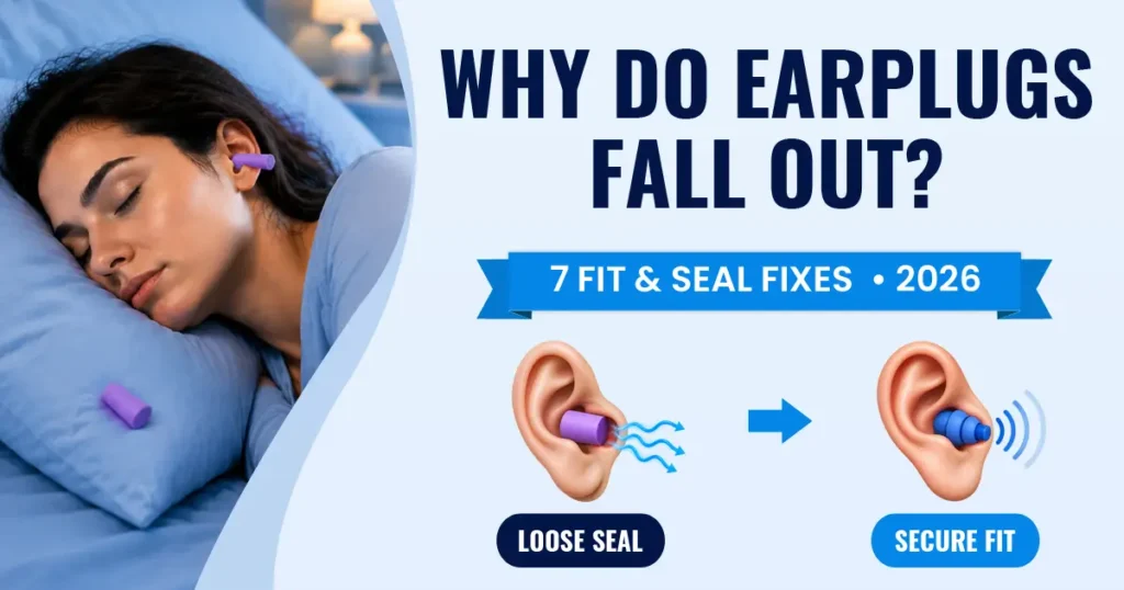 Why do earplugs fall out while sleeping? Seven common causes and fixes